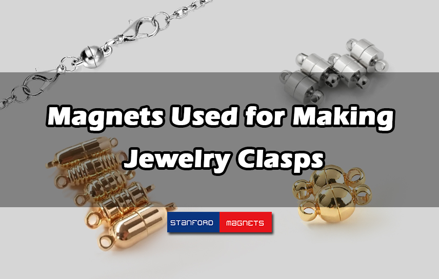 Gold / Silver Plated Column Magnet Clasps Connectors Jewelry