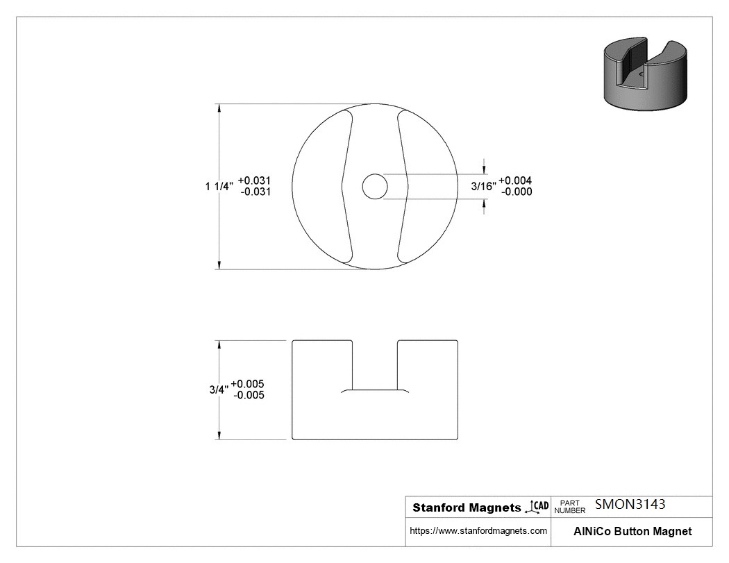 AlNiCo Button Magnets