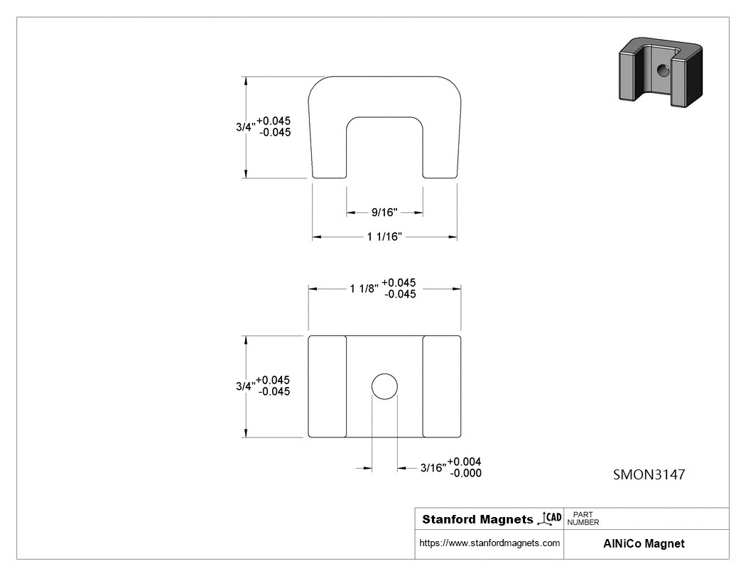AlNiCo Bridge Magnet