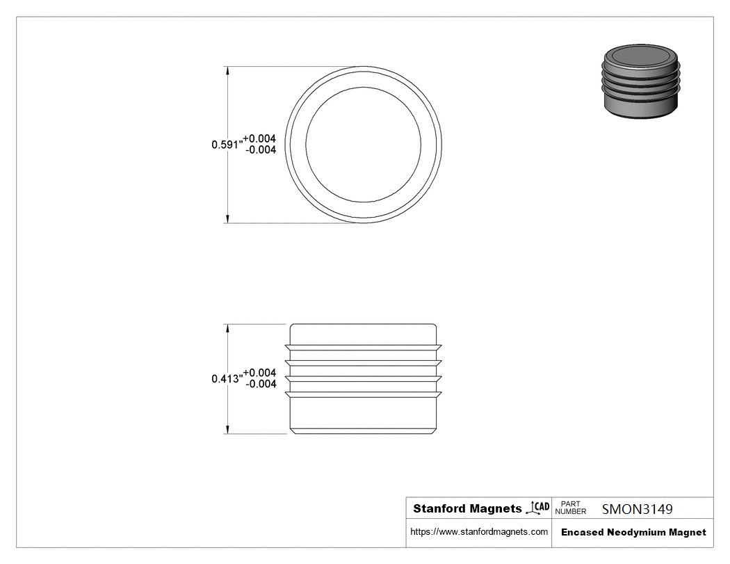 Press-Fit Encased Magnets