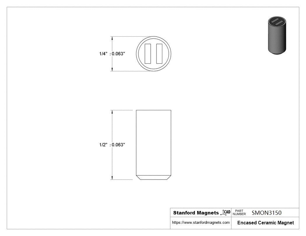 Encased Ceramic Magnets (Al Case)