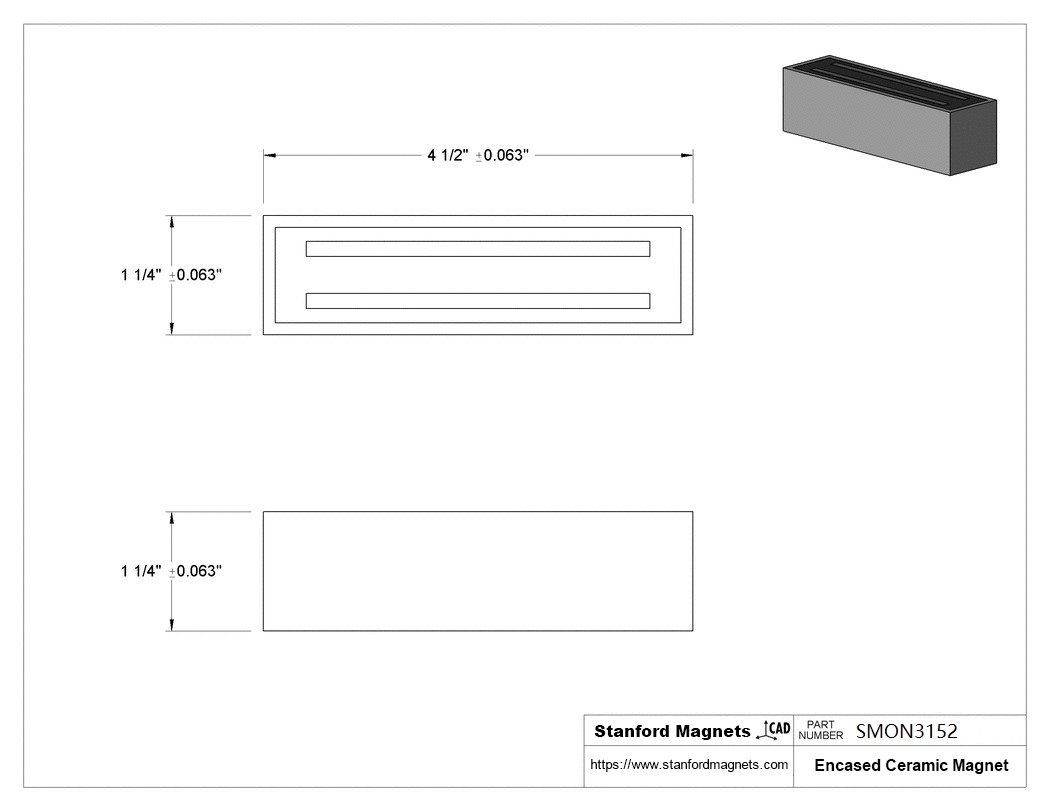 Encased Ceramic Magnets (Al Case)