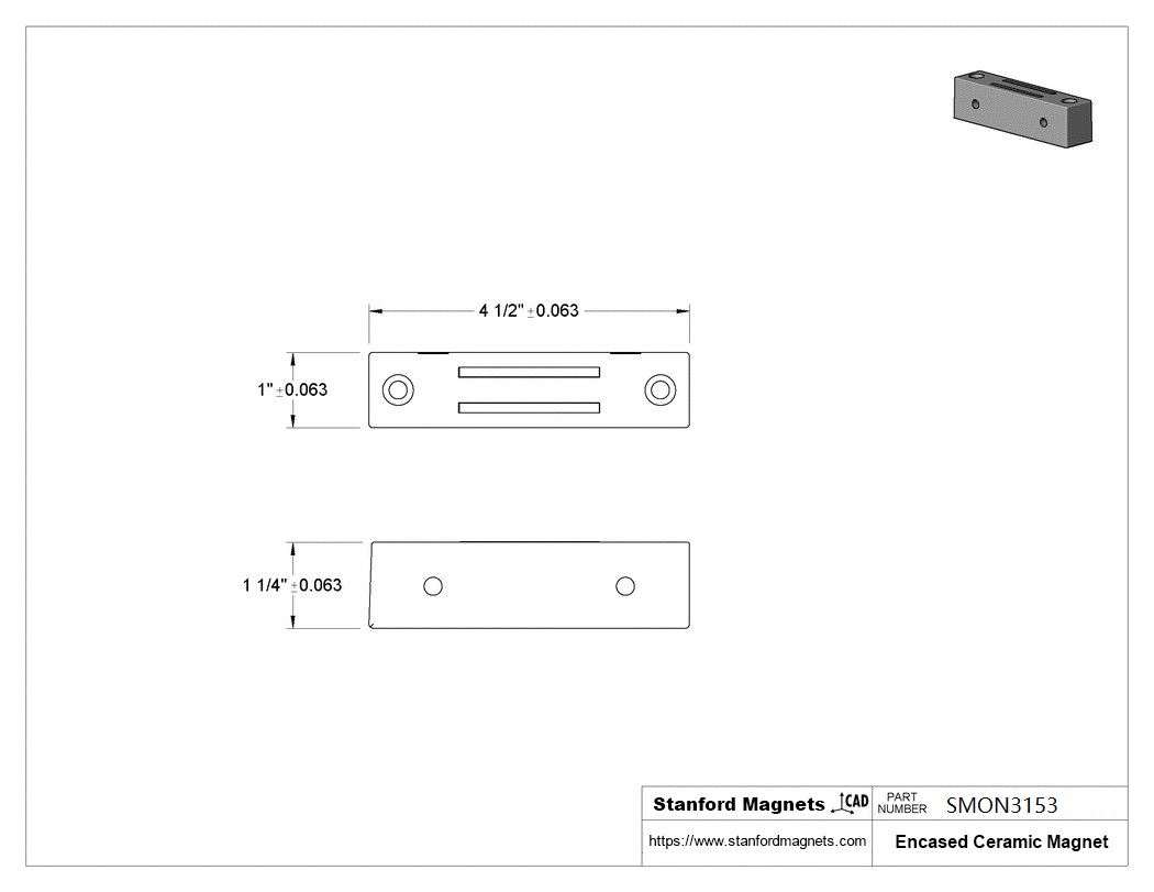 Encased Ceramic Magnet (Plastic Case)