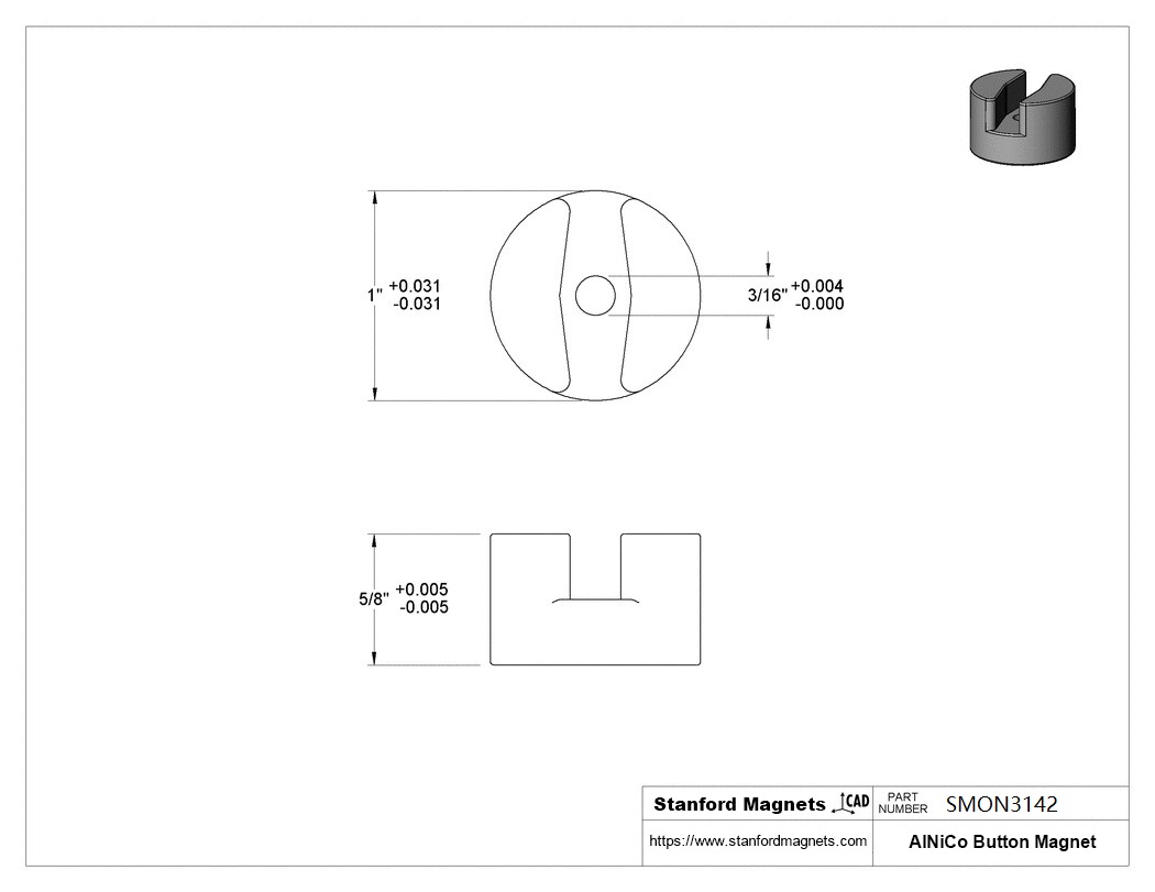 AlNiCo Button Magnets