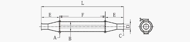 Magnetic Liquid Trap with Clamp Connection Series 3