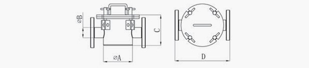 Normal Magnetic Liquid Trap